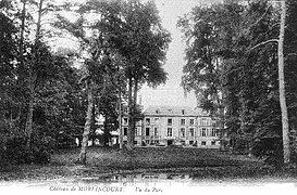 Le parc du château vers 1910.