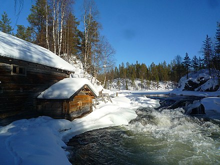 Myllykoski rapids of Kitkajoki, Oulanka National Park