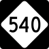 Interstate 540 and North Carolina Highway 540 marker