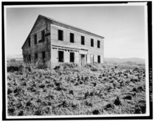 James Johnston House, photo taken after 1933 before restoration NORTHWEST SIDE AND SOUTHWEST FRONT - James Johnston House, Higgins Road, Half Moon Bay, San Mateo County, CA HABS CAL,41-HAMOB,2-1.tif