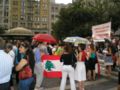 August 3 protest in New York City, USA, after the Israeli airstrike on Qana.