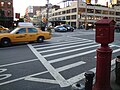 This photo is of Wikis Take Manhattan goal code S8, Crosswalk, striped with outer lines.