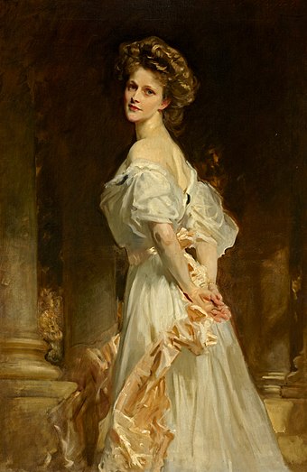 Nancy, Lady Astor by John Singer Sargent. The painting hangs at Cliveden.