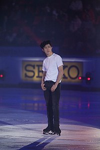 Chen at the 2018 Internationaux de France gala Nathan Chen-GPFrance 2018-Gala-IMG 7649.JPG