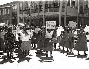 National Women's Day protest