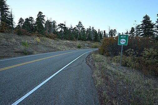 New Mexico State Road 536, the Sandia Crest Scenic Highway