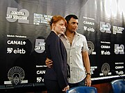 With M. Night Shyamalan at the San Sebastián International Film Festival (5 August 2006)