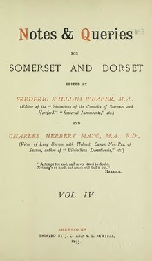 Notes and Queries for Somerset and Dorset - Volume 4.pdf