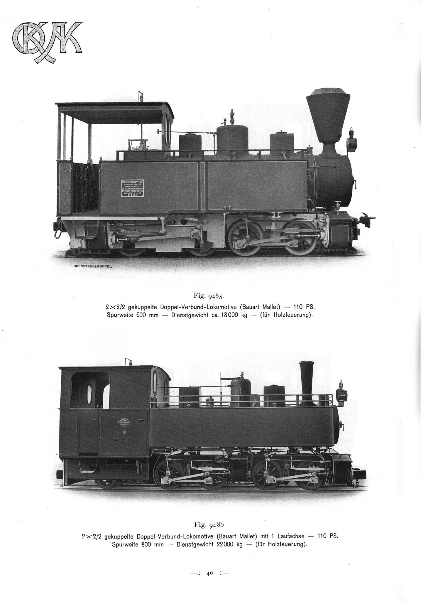 File:O&K catalogue N° 800, page 46, O&K Mallet Locomotives. O&K 
