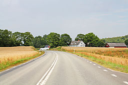 Länsväg 116 vid Östad.