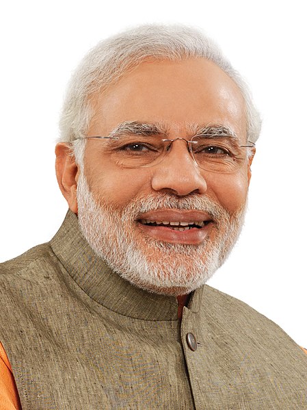 File:Official portrait of prime minister of India, Narendra Modi (cropped).jpg