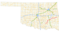 A map showing the path of State Highway 31 in Oklahoma