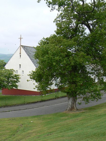 File:Old tree by new church - geograph.org.uk - 464526.jpg