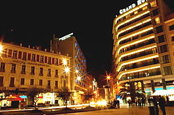 Piazza Omonia di notte
