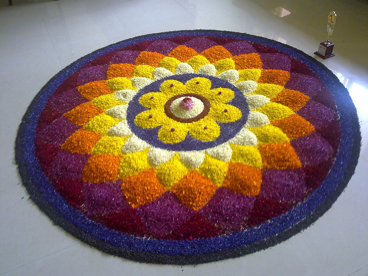 File:Onam flower carpet 3.jpg - Wikimedia Commons