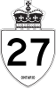 Highway 27 schild