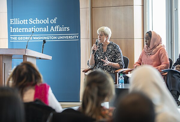 An Elliott School event with the 2019 International Women of Courage recipients.