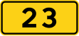 Danish national road number sign