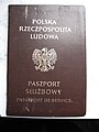 Paszport Służbowy PRL.