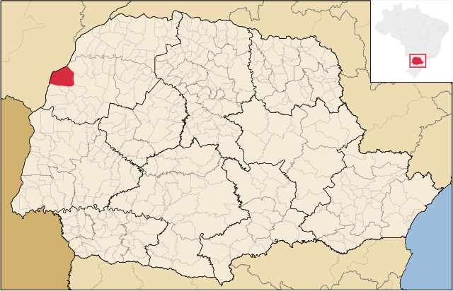 Localização de Alto Paraíso no Paraná