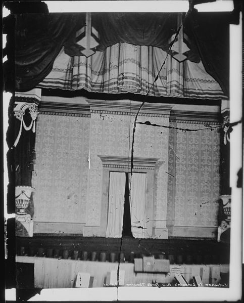 File:Part of stage, Ford's Theater. President Lincoln's box was to right. - NARA - 529247.jpg