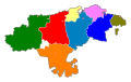 Judicial districts in Cantabria.