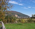 Le Cap Tourmente vu du centre d'interprétation de la réserve faunique