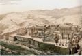 Persepolis z ptačí perspektivy, rekonstrukce Charlese Chipieze z roku 1884