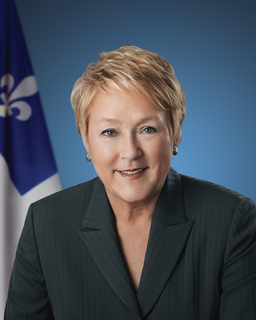 Pauline Marois 30th Premier of Quebec, Canada