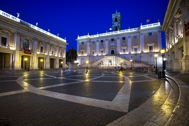 Current seat of the Mayor, Palazzo Senatorio on Capitoline Hill.