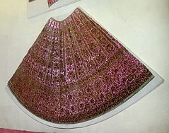 Pink dress with embroidery, Crafts Museum, New Delhi.jpg