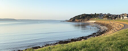 Plage de la Banche et pointe du Béchet à Saint-Jacut-de-la-Mer dans les Côtes d'Armor.