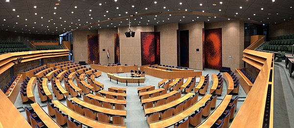 Image: Plenaire zaal Tweede Kamer   panorama