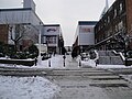 Gunwharf Quays, Portsmouth, Hampshire, seen after heavy snowfall in the area in January 2010.