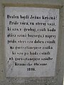 The inscription of the Cross in the Krajna Cemetery about the Ressurection