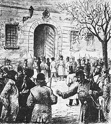 Contemporary illustration of the Omladina trial Proces s Omladinou 1894.jpg