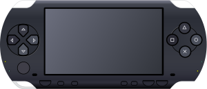 An illustration of a PlayStation Portable.