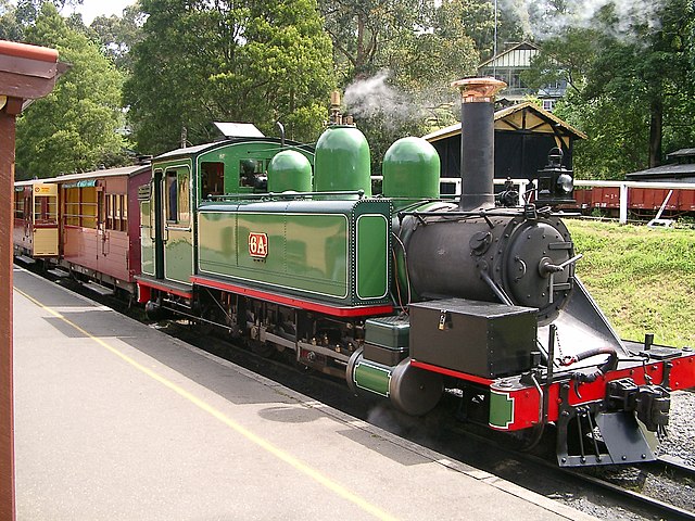 Victorian Railways NA class 6A at Belgrave station in 2002