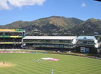 Two stands and the media centre and the Oval, prior to the 2007 renovations. Queensparkoval.jpg