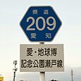 愛知県道209号標識（瘤木町内）