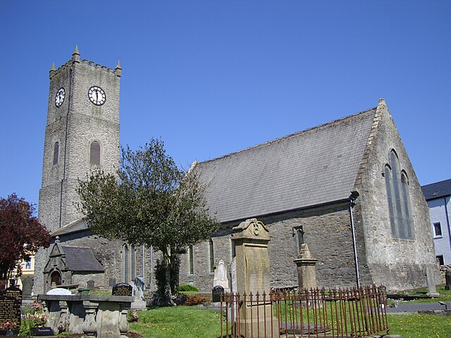 The Cathedral of St Eunan, Raphoe, the episcopal seat of the pre-Reformation and Church of Ireland bishops of Raphoe