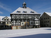 Das Rathaus von Waltershausen