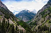 View from Red Mountain Pass in Colorado.