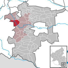 Poziția Rinnthal pe harta districtului Südliche Weinstraße