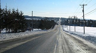 Le chemin Rhéaume au sud de Saint-Denis-de-Brompton.