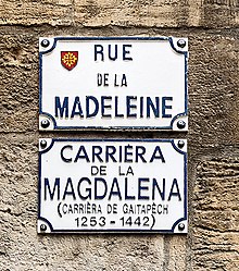 Rue de la Madeleine (Tuluza) - Plaques.jpg
