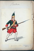 Рядовий армійський гренадер, 1732