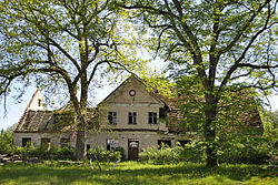 Old manor house in Słajsino
