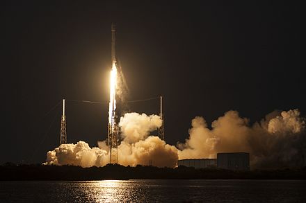 Falcon 9 Flight 22 launching on 4 March 2016, carrying SES-9.