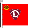 Baner Cymdeithas Chwaraeon "Dynamo" yr hen DDR